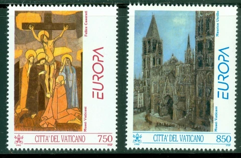 VATICAN CITY - 1993 Contemporary Religious Art #932-933 - VFMNH Cover