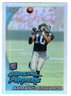 2010 TOPPS CHROME REFRACTOR ARMANTI EDWARDS ROOKIE CARD #C136 **NM-MT** CAROLINA - Image 1 of 2