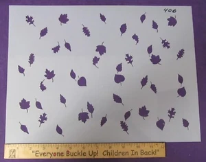 Cake Decorating and Craft Stencil Fall Harvest Leaf Leaves - Picture 1 of 2