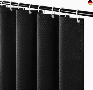 Furlinic Duschvorhang Textil Anti-schimmel Wasserdicht Waschbar Badvorhang aus - Bild 1 von 6