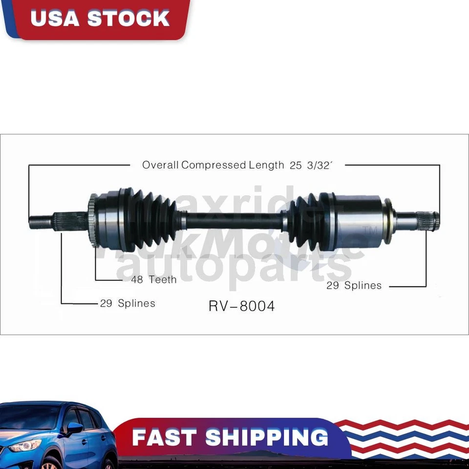 Junta de eje CV del lado del conductor delantero izquierdo compatible con Land Rover LR3 2005 2006 2007 2008 Foto 1 de 1