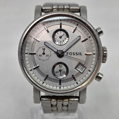 FOSSIL Boyfriend ES-2198 Stainless Steel Quartz Women's Watch New Battery - Image 1 of 4