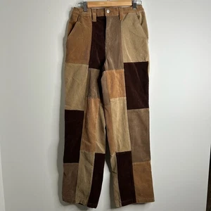 PacSun Patchwork Cord Cargo Hose Gummibund Damen Größe S braun hellbraun - Bild 1 von 10