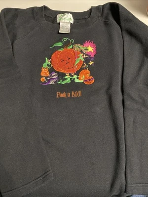 Peek A Boo! - Moletom temático de Halloween - Tamanho feminino adulto grande - Imagem 1 de 4