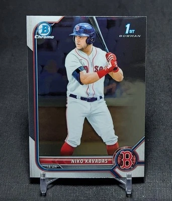 Niko Kavadas 1st Chrome Rookie 2022 Bowman Card #BCP-68 Boston Red Sox/Angels - Image 1 of 2