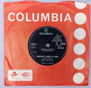 BARRY LEE SHOW Everybody Knows My Name / Don't Call Me 1967 UK 7" VINYL SINGLE - Picture 1 of 2