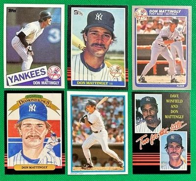 DON MATTINGLY 1985 (6) NMMT OR BETTER TOPPS/FLEER/DONRUSS NY YANKEES 2nd Year - Image 1 of 4