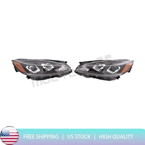Left+Right Halogen Headlight Assembly for 2020-2022 Ford Escape w/Bulb W/LED - Picture 1 of 15