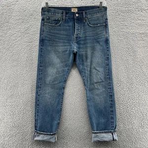 J Crew Jeans Herren 32x30 Blau Button Fly Selvedge Denim 5 Pocket Style 484 Jeans - Bild 1 von 18