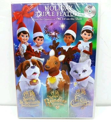 Elf Pets Triple Feature (DVD) Christmas Elf On A Shelf  (New Sealed) - Image 1 of 2
