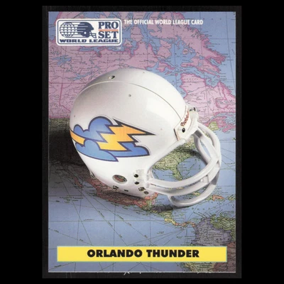 Team Card #16 1991 Pro Set WLAF Orlando Thunder Football Card NFL NM - Image 1 of 3