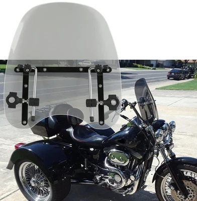 For Harley Davidson Freewheeler 18''x16" Windshield Deflector 7/8''&1" Handlebar - Image 1 of 4
