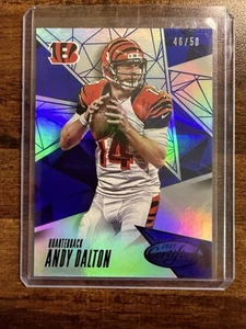 2015 Certified Mirror Blue Andy Dalton /50 Bengals - Bild 1 von 2
