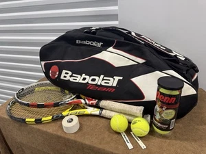 Set 2 Babolat Aeropro Drive 4 1/2 + Borse Babolat Team 28" - Foto 1 di 24
