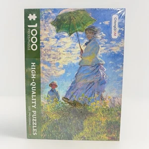 Claude Monet - Woman with a Parasol - Madame Monet and Her Son Jigsaw Puzzle - Picture 1 of 5