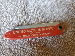 Vintage United Motors Service Advertising Razor Knife - Picture 1 of 4