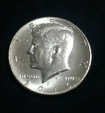 2016 D President Kennedy Half Dollar Fifty Cent Coin Money U.S. Mint Roll Coins Cover