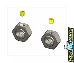 Traxxas Slash 4x4 MIP 12mm X-DUTY Keyed CVD Hex Adapter Set (2) MIP12140 - Picture 1 of 1