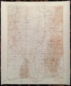 USGS Mappa topografica 1937 JIGGS QUADRANGLE, (ELKO & WHITE PINE CO.) NEVADA - Foto 1 di 7