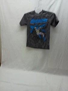 Kids Batman Short Sleeve Shirt Polyester Blue~Grey DC Comic Size 6-7 - Picture 1 of 7