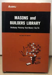 AUDEL MASONS & BUILDERS LIBRARY: VOLUME II - 1978 - Illustrated Hardcover - Foto 1 di 10