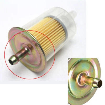 1pc Inline Gas Petrol Fuel Filter 8mm 3/8" Pipe Motorcycle Dirt Quad Universal  - Image 1 of 4