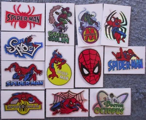 12 Spider-Man Prisma Automaten Aufkleber Komplettsatz ~ Sandy Lion 2002 RAR - Bild 1 von 2