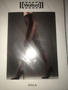 Wolford Milla Tights  COLOR:  Navy / Black  SIZE: Extra Small 14480 - 08