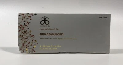 Arbonne RE9 Cuidado Avanzado de la Piel Anti Envejecimiento 7 Piezas Paquetes de Muestra 0,1 OZ Fecha 2020 Foto 1 de 4