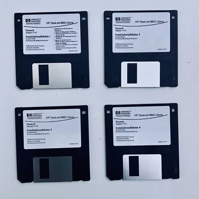 HP Deskjet 880C-Serie - 4x Installationsdisketten 3,5” - sehr gut - Bild 1 von 4