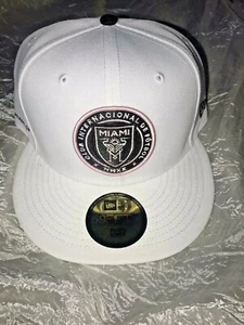 Inter Miami CF New Era MLS Team Logo 9TWENTY Fitted Hat - 7 1/2 - Picture 1 of 4