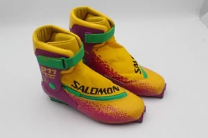 Salomon 911 Euipe Skate Cross Country Ski Boots SNS Profil Neon Colors - Picture 1 of 15