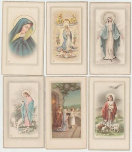 1940-50er Lot Heilige Andacht Gebetskarte Jesus Maria Josef Religio Bassani Italien - Bild 1 von 2
