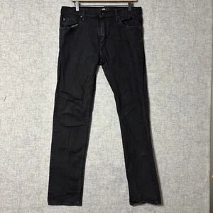 Vans Jeans Men 32 x 30 V16 Slim Black Denim Pants Straight Leg Skater Mid Rise - Picture 1 of 9