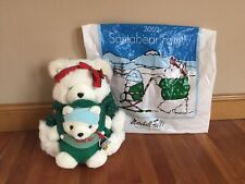 Rare 2002 Santa Bear With Baby Boy With Collector Bag