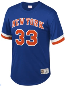 MITCHELL & NESS New York Knicks #33 Patrick Ewing MESH Crew-neck JERSEY NBA - Picture 1 of 2