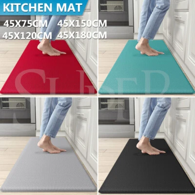 Non-Slip Waterproof Kitchen Door Mat Home Floor Rug Carpet Anti-Oil Easy Clean - image 1 of 4