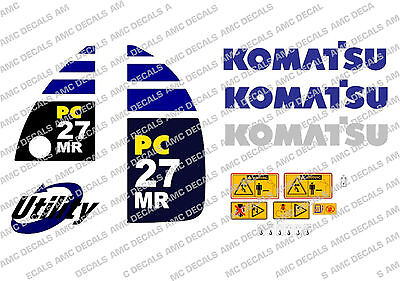 Komatsu Pc27mr Digger Decal Sticker Set • 67.82$