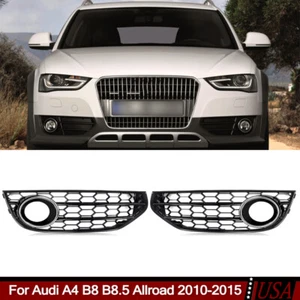 Bisel de rejilla de luz antiniebla delantera de panal apto para Audi A4 B8 B8.5 Allroad 2010-2015 - Imagen 1 de 14