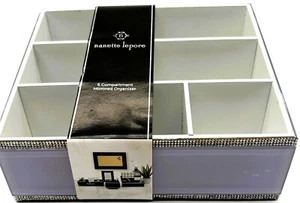 Nanette Lepore 5 Compartment Mirrored Organizer With Rhinestone Trim - Picture 1 of 5