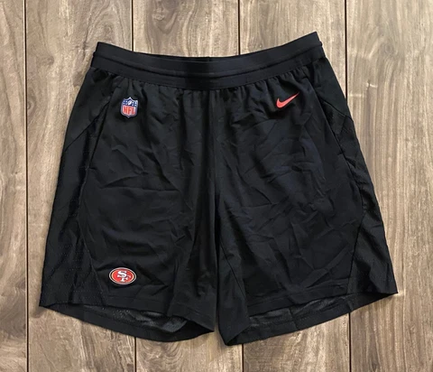 Nike 2018 San Francisco 49ers NFL Team Football Training Shorts Black Men's XL Cover