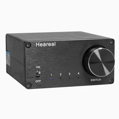 1X Audio Switcher Splitter  Stereo Audio Switcher 4 In 1 Out/ 1 In 4 Out RCA  - Image 1 of 4