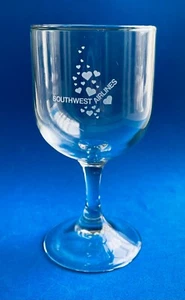 "Vaso de vino de tallo Southwest Airlines - 6"" x 3""" - Imagen 1 de 1