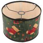 Vintage Bambus Trommel Lampenschirm für Kronleuchter oder Stehleuchte