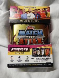 Topps MATCH ATTAX 2022/23 UEFA Finishers MEGA TIN 90 CARDS 4 Exclusive Finishers - Picture 1 of 4