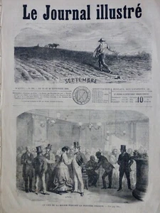 1869 Bourse Paris Cafe Panique Capitaux 1 Ancient Journal - Picture 1 of 1