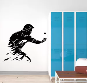 Vinyl Wall Decal Abstract Table Tennis Olympic Games Sport Ball Stickers 2768ig - Picture 1 of 3