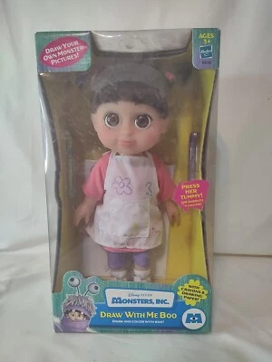 Disney Monsters Inc. 2002 raro MUÑECA DRAW WITH ME TALKING BOO NUEVA EN CAJA Foto 1 de 4