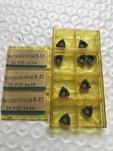 Set Sandvik WCMX 04 02 08 R-51 Hartmetall Bohreinsätze 9 Stück Neu - Bild 1 von 2