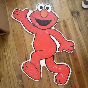 Puzzle vintage 1998 Sesame Street ELMO grande 34” 30 pezzi pavimento in schiuma SPEDIZIONE GRATUITA - Foto 1 di 19